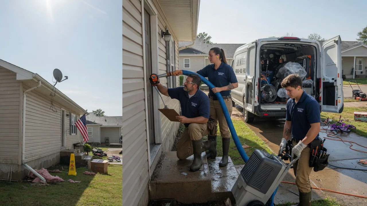 Ceiling Water Damage Restoration in Fall River, KS near me